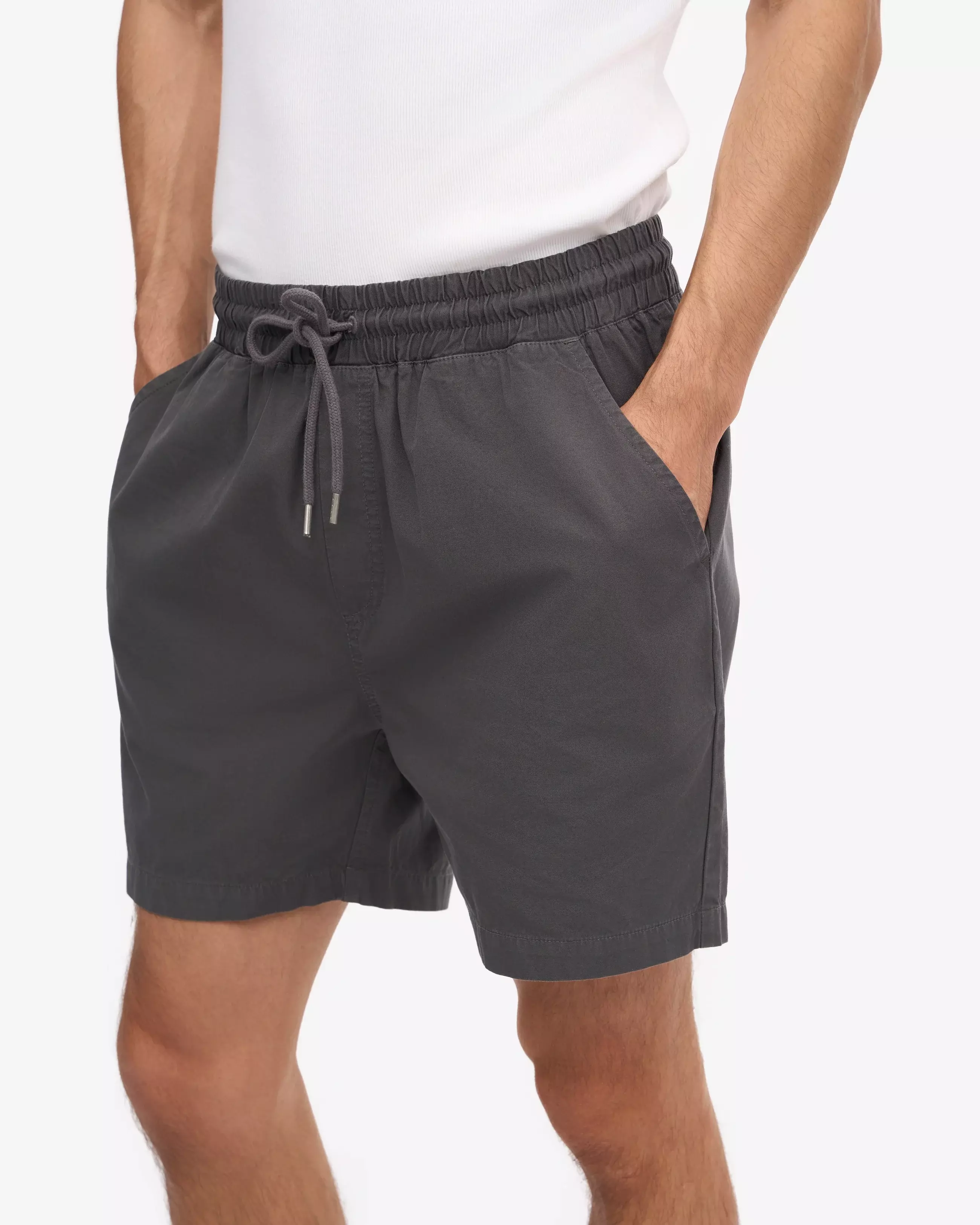 Colorful Standard Lava Grey Organic Twill Shorts Herren grau